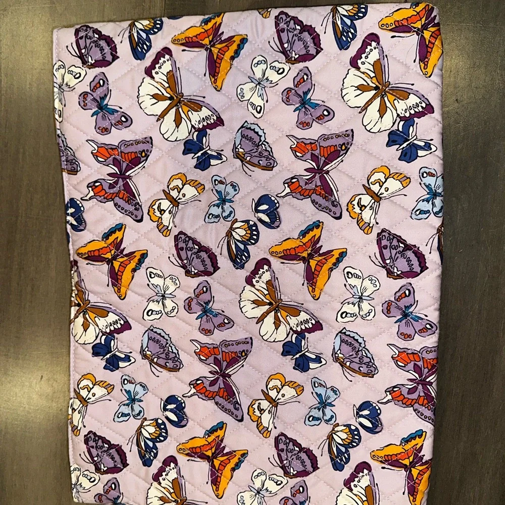 Vera Bradley Purple Butterflies Laptop Case Cover Pouch NWT